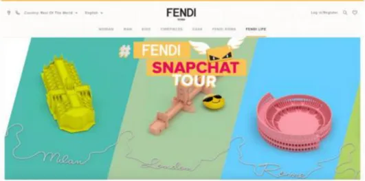 Figure 9 – Fendi’s digital campaign 
