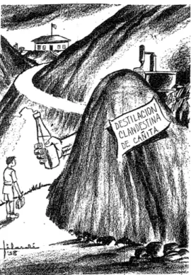 Fig. 4 Caricatura, &#34;Estampa Trágica” Jornal O Mundo, por  Carmelo Filardi ,1958