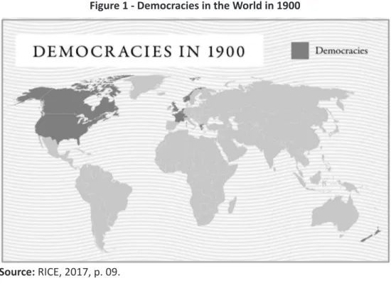 Figure 2- Democracies in the World in 2000