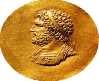 Figura 7 – Medalhão de Tarso, Filipe II  Fonte: L ICHTENBERGER , 2009, p. 166 