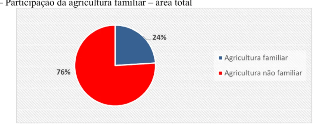 Figura 1 – Participação da agricultura familiar – área total 