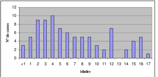 Tabela  3.  Distribuição  de  freqüências  absolutas  e  relativas  do  grupo  de  estudo  referente  aos  casos  de  LLA  B,  segundo  resultados da análise citogenética