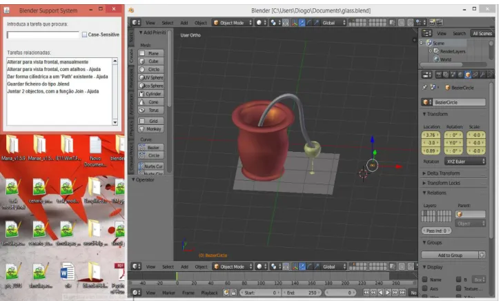 Figure 8. Support System (left) and Blender (right) 