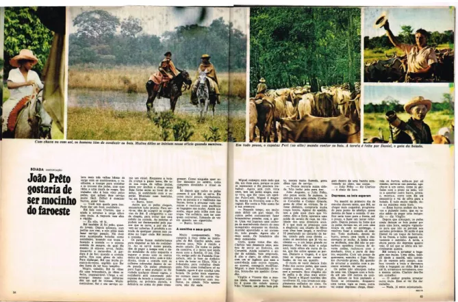 Figura 6 - Devagar com o boi, Revista Realidade, nº 37, abr. 1969, p. 64-65 