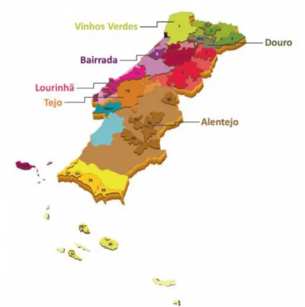 Figure 2.1 - Wine spirit’s Protected Designation of Origin. Source: IVV (2017). 