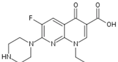 Figure 7. Chemical structure of enoxacin. Adapted from [104]. 