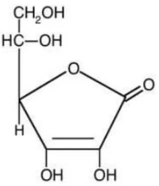 Figura 2 – Estrutura química do ácido ascórbico 