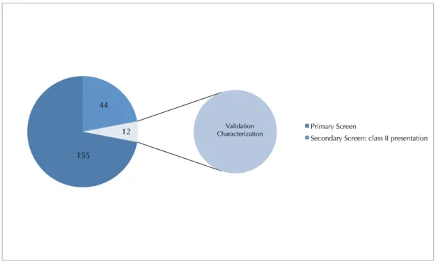 Figure 52 - Schematic representation of the followed screening stages. 