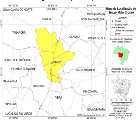 Figura 1: Localização de Sinop. 