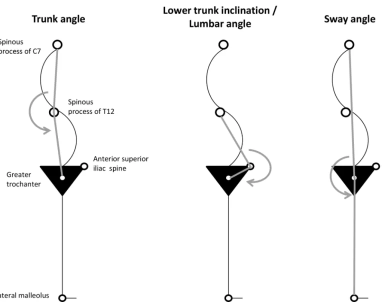 Figure 1  Individual angular measures used to identify sagittal postural patterns (using Mplus latent profile analysis).