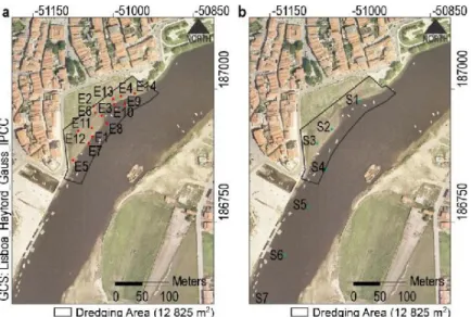 Fig. 3. Sampling points of (a) 2003; (b) 2010.