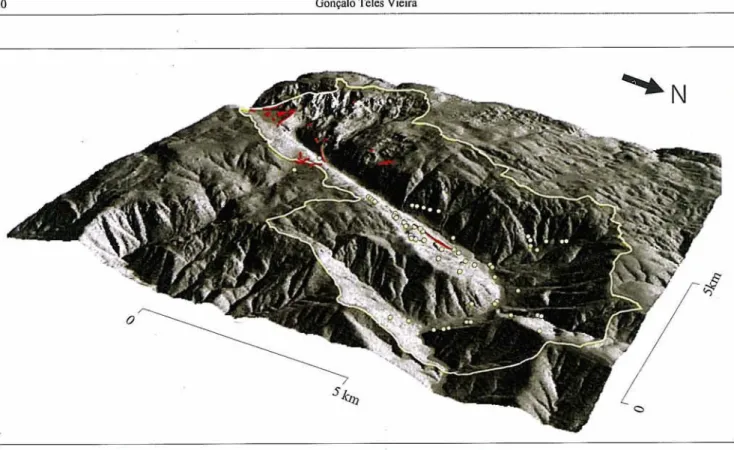 Fig.  5.  Display  of  the  Dighi Elevation Model o f   the Ztzcrc  valley with  shaded  rcticf  as  draw  file 