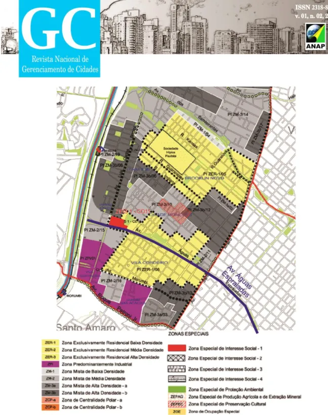 Figura 03 12 : Zoneamento da Subprefeitura de Pinheiros, conforme o Plano Diretor Estratégico  Regional de São Paulo