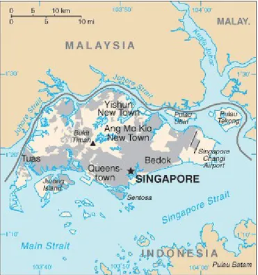 Figure 1 - Map of Singapore 
