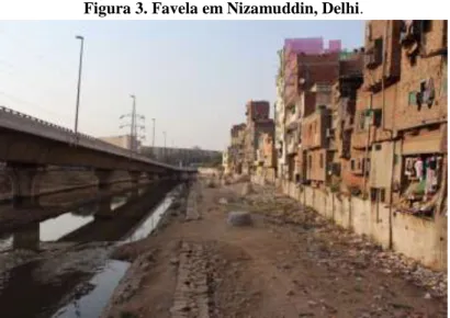 Figura 3. Favela em Nizamuddin, Delhi.  