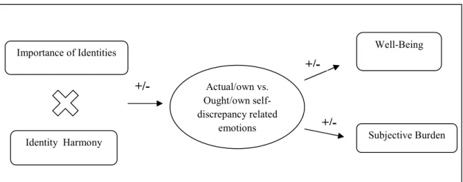Figure 2 – Importance of Identities x Identity Harmony mediated by discrepancy emotions  model