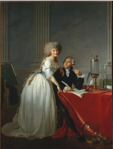 Figura 01: Antoine Laurent Lavoisier and His Wife, de Jacques-Louis  David, 1788. 