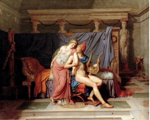 Figura 02: Paris e Helena, de Jacques-Louis David, 1788. 