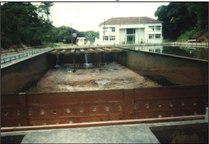 Figure 1 - Collection points of WTP Gurjaú. Discharge  drain from the decanter sludge