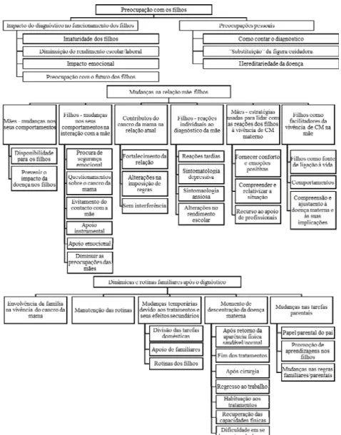 Figura 1. Sistema de categorias, subcategorias e componentes