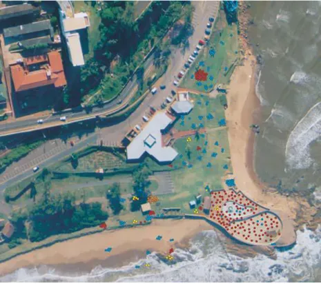 Figure 2. Map of micro-ecological patterns of ethnic segregation on a beachfront in post-apartheid South Africa (see Durrheim &amp; Dixon, 2005).