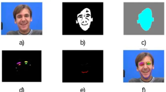 Figure 4 shows the face mesh result of this method in a  training image example. 
