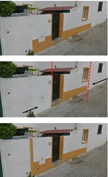 Figure 9: Top, original solutions for the base frame; middle and  down, proposed solutions for the base frame (Adapted from the  work of Marília Chaves Lima) 
