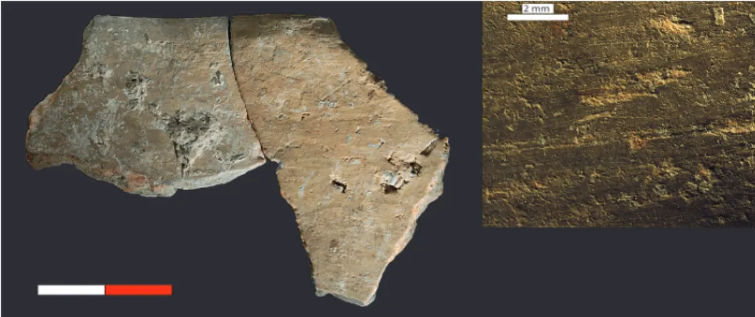 Fig. 3. Technological traces related to the superficial treatment. Los Gitanos.