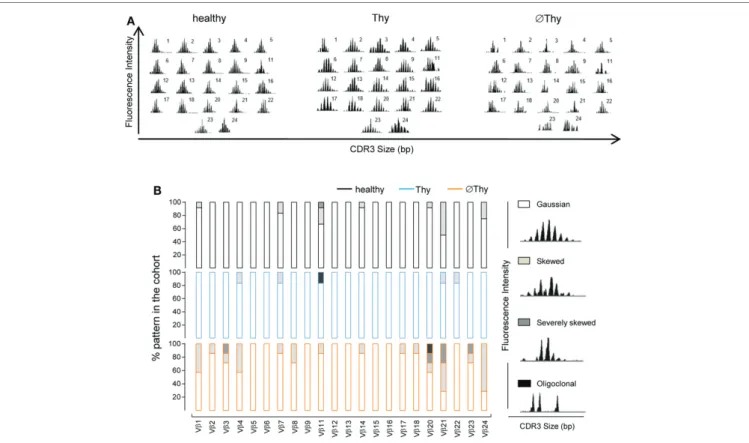 FigUre 2 | spectratyping analysis of naive cD4 T-cell diversity in adults thymectomized early in life