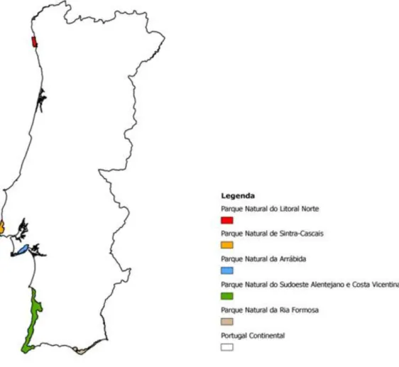 Figura 1 – Mapa das APL’s em destaque