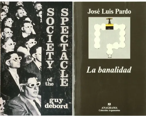 Figura 2- capa do livro “A Banalidade” de José Luis Pardo (1989) à direita.
