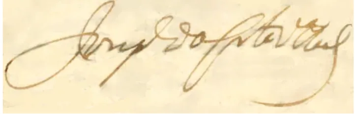 Fig. 3.  Assinatura de José da Costa Vila Real. 
