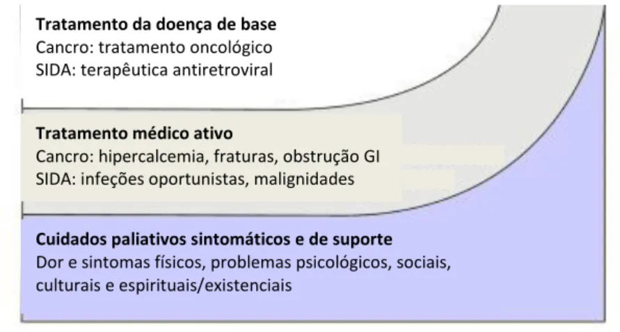 Ilustração 2 - Integração dos cuidados. Adaptado de Doyle D, 2013.  