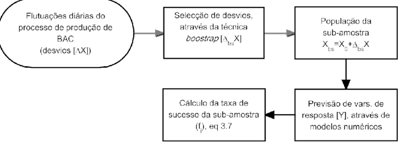 Fig. 3.3. - Determinação da taxa de sucesso de uma sub-amostra 