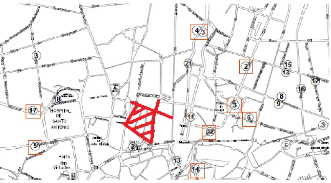 Fig. 11 – Mapa das contadoras utilizadas 