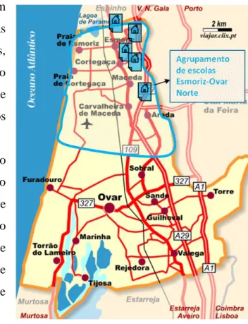 Ilustração 2 - Mapa do concelho de Ovar