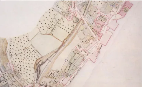 Fig. 14  Lamina 16 do Atlas topográfico de Lisboa realizado sob a direcção de Filipe Folque entre 1856 e 1858