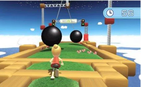 Figura 6 -Cena do jogo Obstacle Course, presente no pacote Wii Fit Plus. 