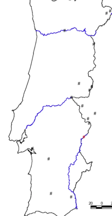 Figure 1.—Location of studied M. cervina populations.