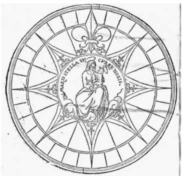 Figura 3.1: Representação dos 32 ventos da Rosa-dos-ventos da agulha de Marear (retirado do Compêndio da arte de Navegar de Rodrigo Zamorano de 1591)