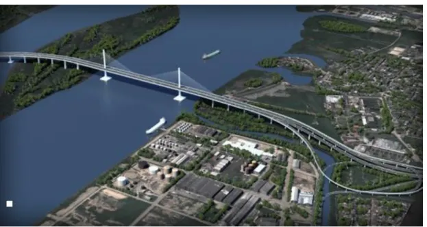 Figura 4. 1 - Esquema da nova ponte Pumarejo [35]