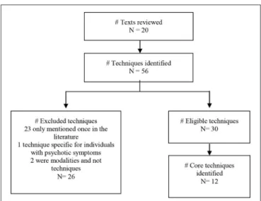FIGURE 2 | Selection process of the MP techniques.