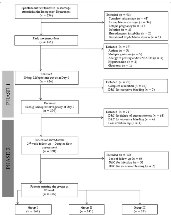 Figure 2 Study flowchart: number of patients (n), follow-up, Doppler assessment and grouping