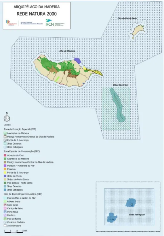 Figura 2 - REDE NATURA 2000 - Arquipélago da Madeira