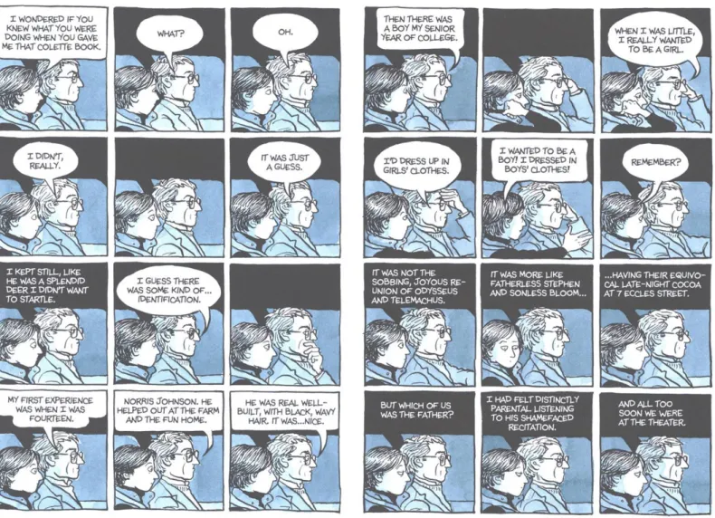 Fig. 9. Bechdel, Alison. Fun Home, 2006: 220-221. 
