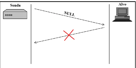 Figura 11 - Porto aberto ou filtrado com NULL Scanning