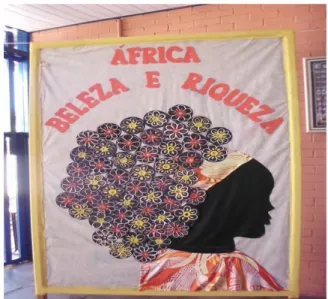 Figura 4 – Mural África Beleza e Riqueza  Fonte: Acervo pessoal da pesquisadora. 