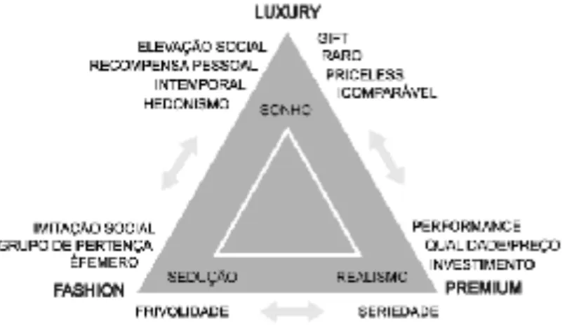 Figura 3. Triângulo de Posicionamento de Kapferer