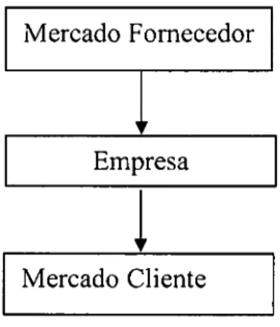 Fig. 1. - Uma perspectiva tradicional da Empresa e seus Mercados  (adaptado de Ford et al, 2003, p