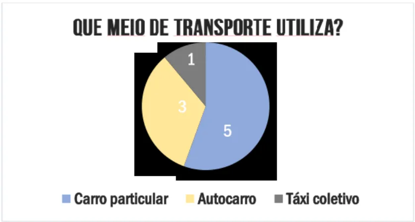 Figura 5 - Representação gráfica do meio de transporte 